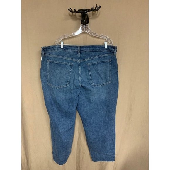 NWT-Old Navy Plus Size High-Waisted OG Straight Ripped Jeans for Women - Size 24 - Picture 2 of 7